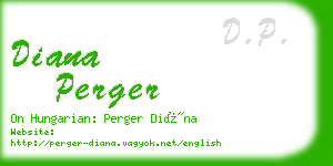 diana perger business card